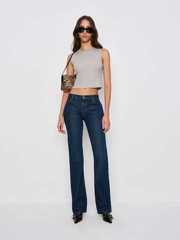 Sharon Stretch Mid Rise Bootcut Jeans - Nemi